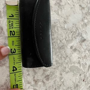 Coach lip stick case. , black leather
